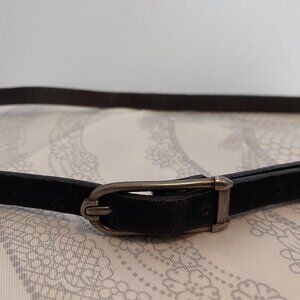 Club Monaco Skinny Black Pony Hair Belt, XS